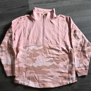 Victoria's Secret Pink Camo Half-Zip Pullover